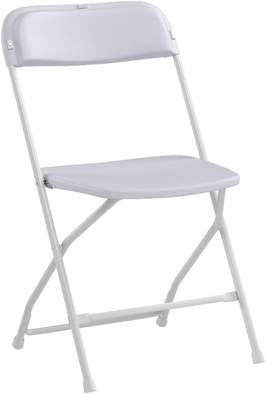 White Plastic Folding Chair