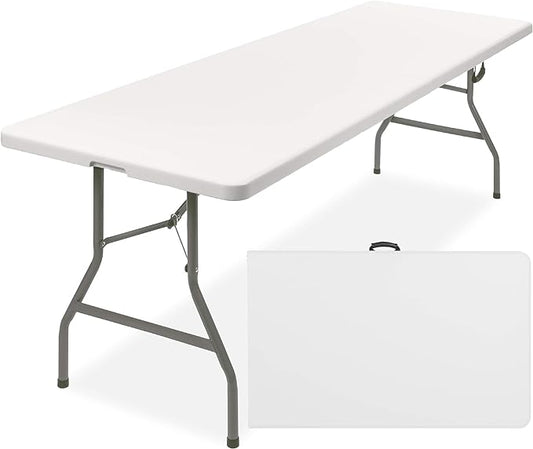 8FT White rectangular table