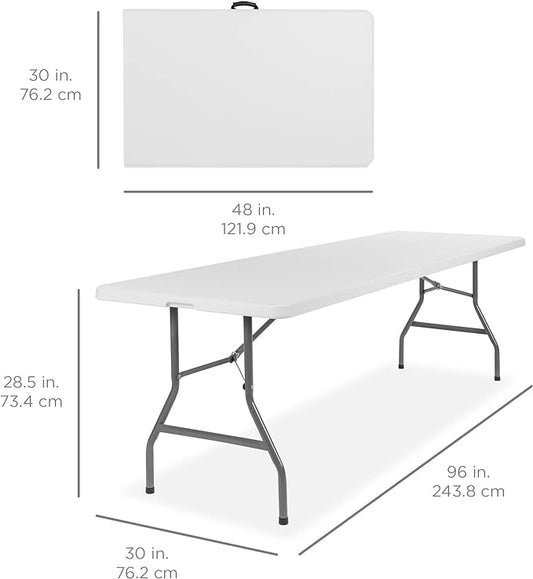 8FT White rectangular table